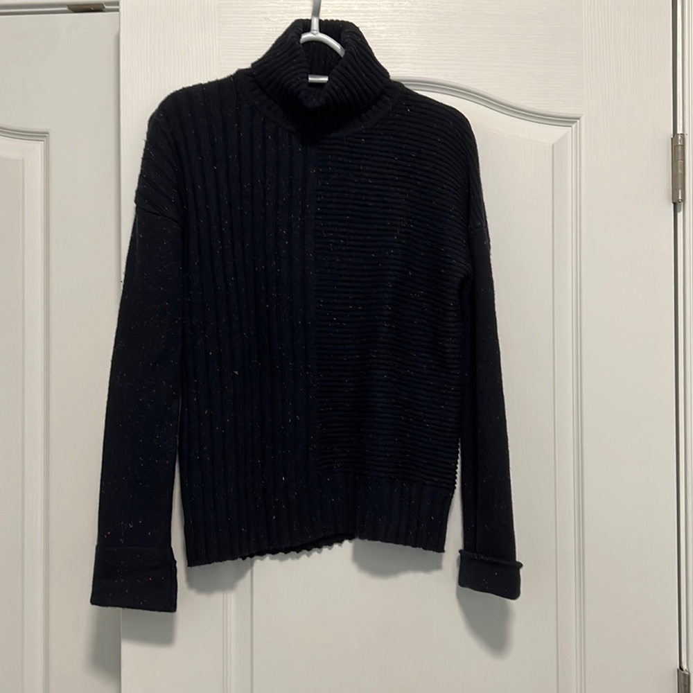 Navy Blue Turtleneck Sweater